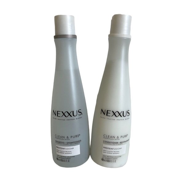Nexxus Clean & Pure Shampoo and Conditioner 13.5 oz each bottle - Picture 1 of 3